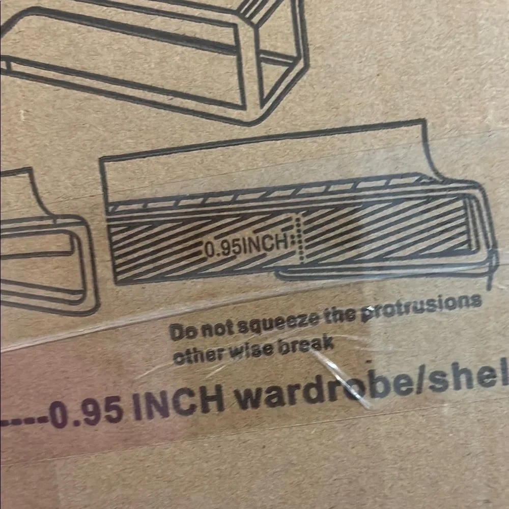 Acrylic Shelf Dividers - Clear. Six pack